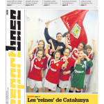 La imagen y la noticia del logro del Lleida.net Alpicat Hockey en el diario Segre. Sábado, 11 de mayo de 2013