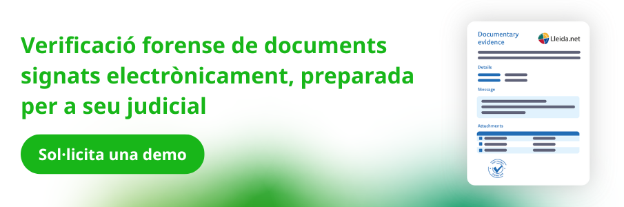 Verificació forense per comprovar la signatura electrònica d'un document, preparada per a seu judicial. 